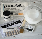 <p>The kit, perfect for cheddar cheese enthusiasts, can make eight batches and comes with all the tools and recipe guidance necessary to wow and chow about. For each batch you get 400 to 500 grams of cheese.<strong><br><a rel="nofollow noopener" href="https://www.makecheese.ca/products/cheddar-cheese-kit-makes-8-lbs" target="_blank" data-ylk="slk:SHOP IT: Make Cheese, $59.95;elm:context_link;itc:0;sec:content-canvas" class="link ">SHOP IT: Make Cheese, $59.95</a></strong> </p>