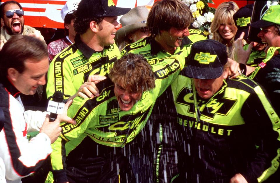 Tom Cruise, center, portrayed Cole Trickle, a NASCAR driver, in "Days of Thunder," much of which was shot in Daytona Beach.