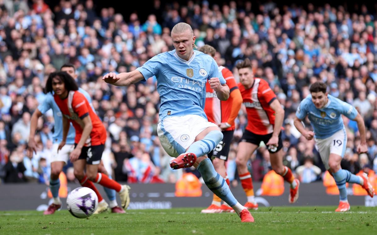 Man City rest stars then thrash Luton to go top of the Premier League