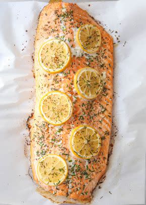 Simplest Lemon-Herb Roasted Salmon