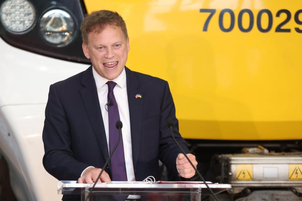 Transport Secretary Grant Shapps said the strikes would be ‘damaging’ for railway workers and their families (PA) (PA Wire)