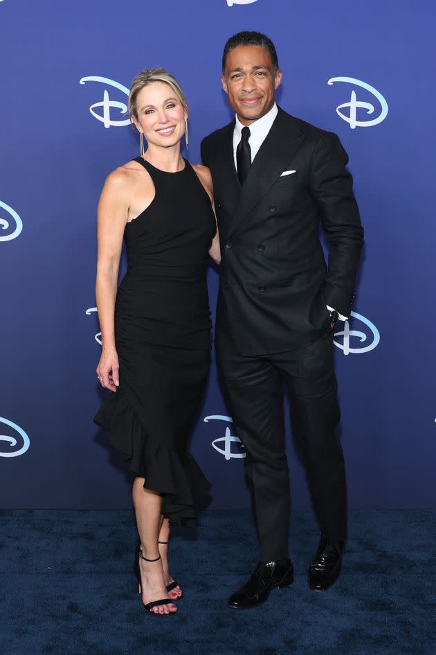 Amy Robach and T.J. Holmes are seen at an event on May 17, 2022, in New York City.