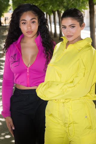 <p>Stephane Cardinale - Corbis/Corbis via Getty</p> Jordyn Woods and Kylie Jenner pictured in 2018