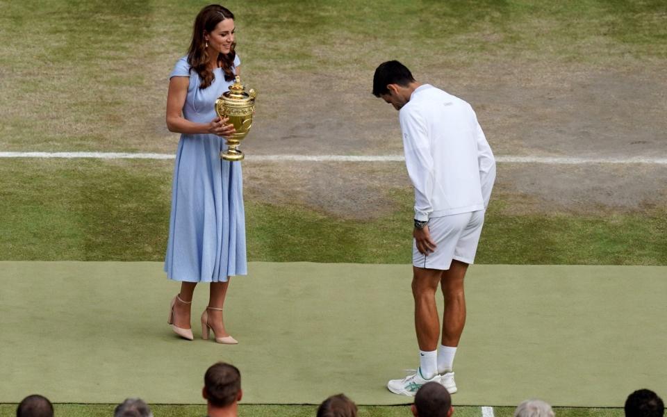 Duchess of Cambridge and Novak Djokovic - GETTY IMAGES