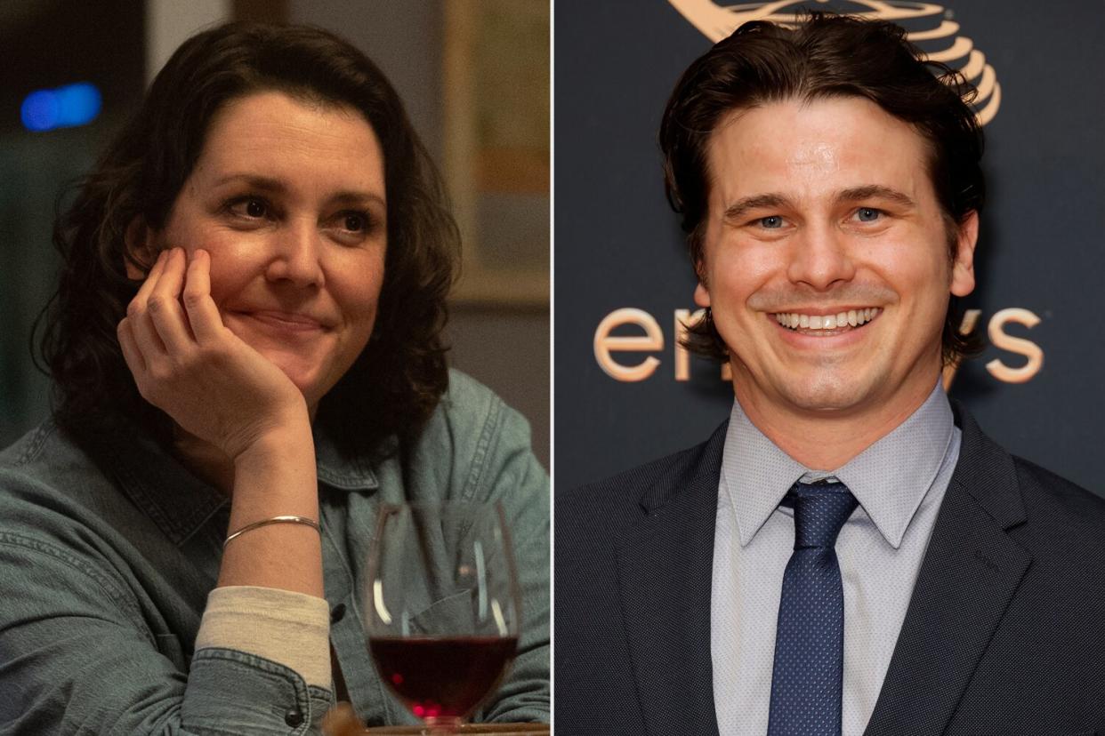 Melanie Lynskey as Shauna in YELLOWJACKETS; Jason Ritter attends the 74th Primetime Emmy Awards