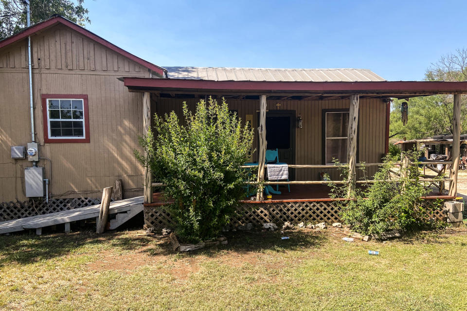 Salvador Ramos’ mother’s home in Uvalde, Texas. (Deon Hampton / NBC News)