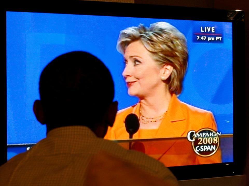 barack obama tv television hillary clinton 2008