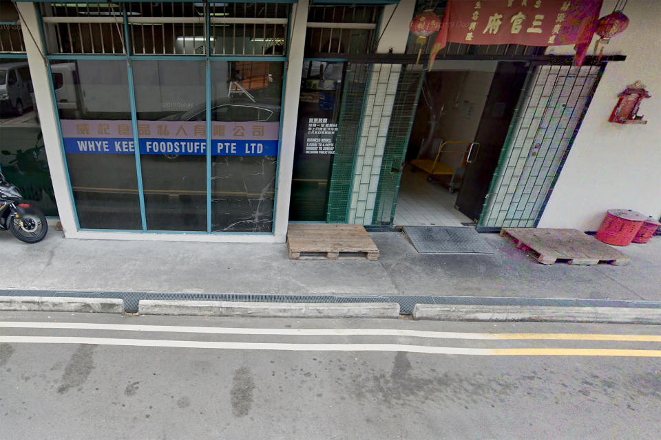 Whye Kee Foodstuff, located at Tai Seng Avenue, was convicted of four charges of discharging effluent containing chemical substances exceeding allowable limits on 11 October 2019. (PHOTO: Google Street View screengrab)