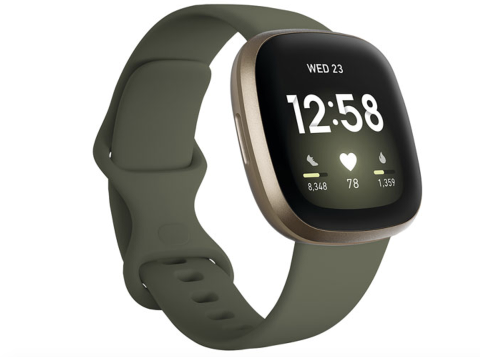 Fitbit Versa 3 Smartwatch with Voice Assistant, GPS & 24/7 HR - Olive Green - Exclusive Retail Partner
