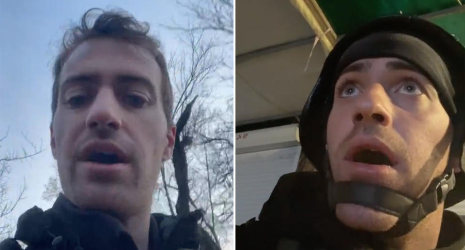 Screenshots of Journalist Bryce Wilson's livestreams.