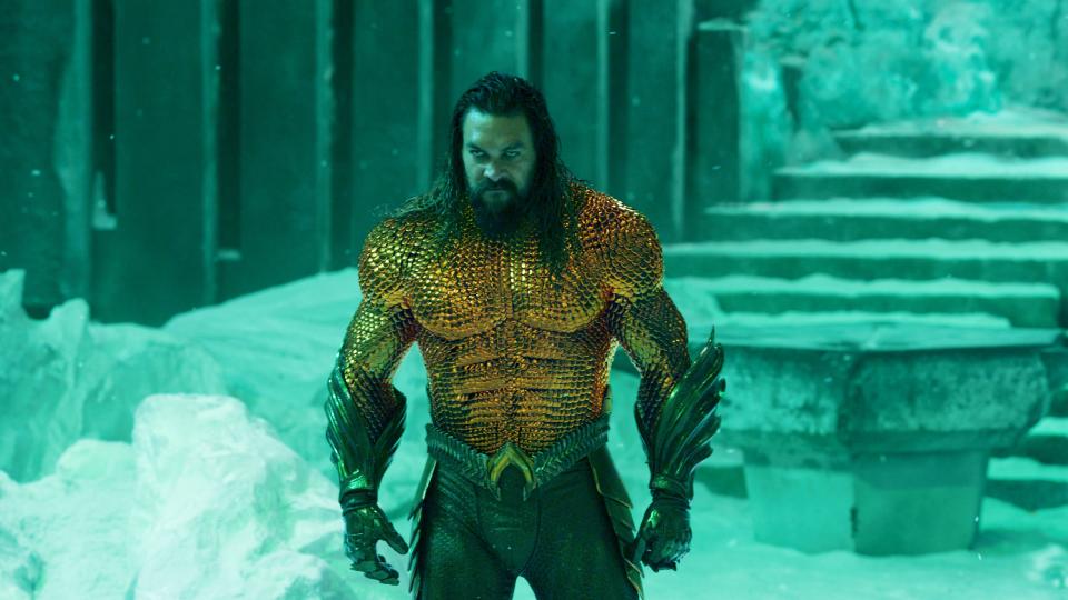Jason Momoa returns as the king of Atlantis, superhero Arthur Curry, in the DC sequel "Aquaman and the Lost Kingdom."