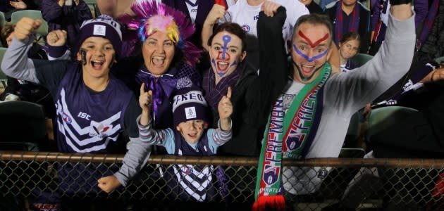 Pubs almost run dry as fans paint port city purple