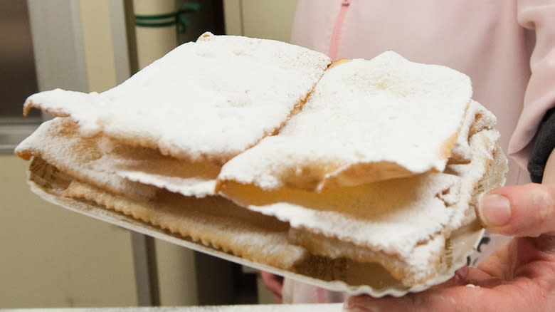 Tray of chiacchiere