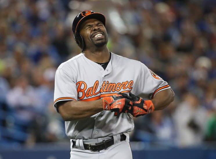 Michael Bourn will miss at least four weeks with a broken ring finger. (Getty Images) 