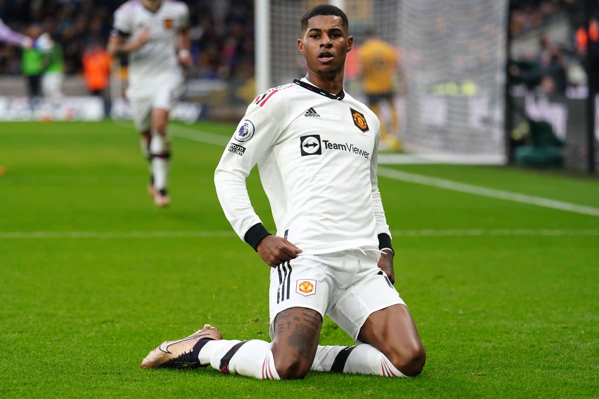 Marcus Rashford scored the winner with 14 minutes left at Molineux (David Davies/PA) (PA Wire)