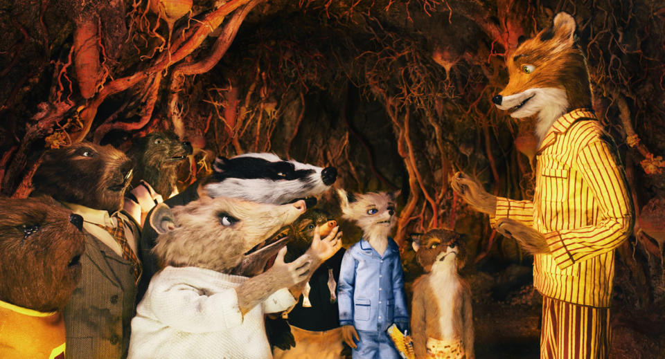 The foxes and other creatures in Fantastic Mr. Fox