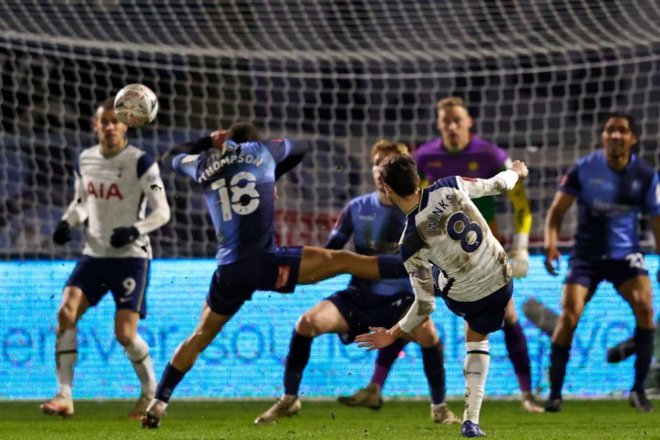 Harry Winks strikes for Tottenham at Wycombe (AFP)