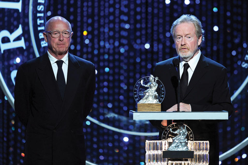 Ridley Scott with brother Tony Scott (left) in 2010. - Credit: Frazer Harrison/Getty Images