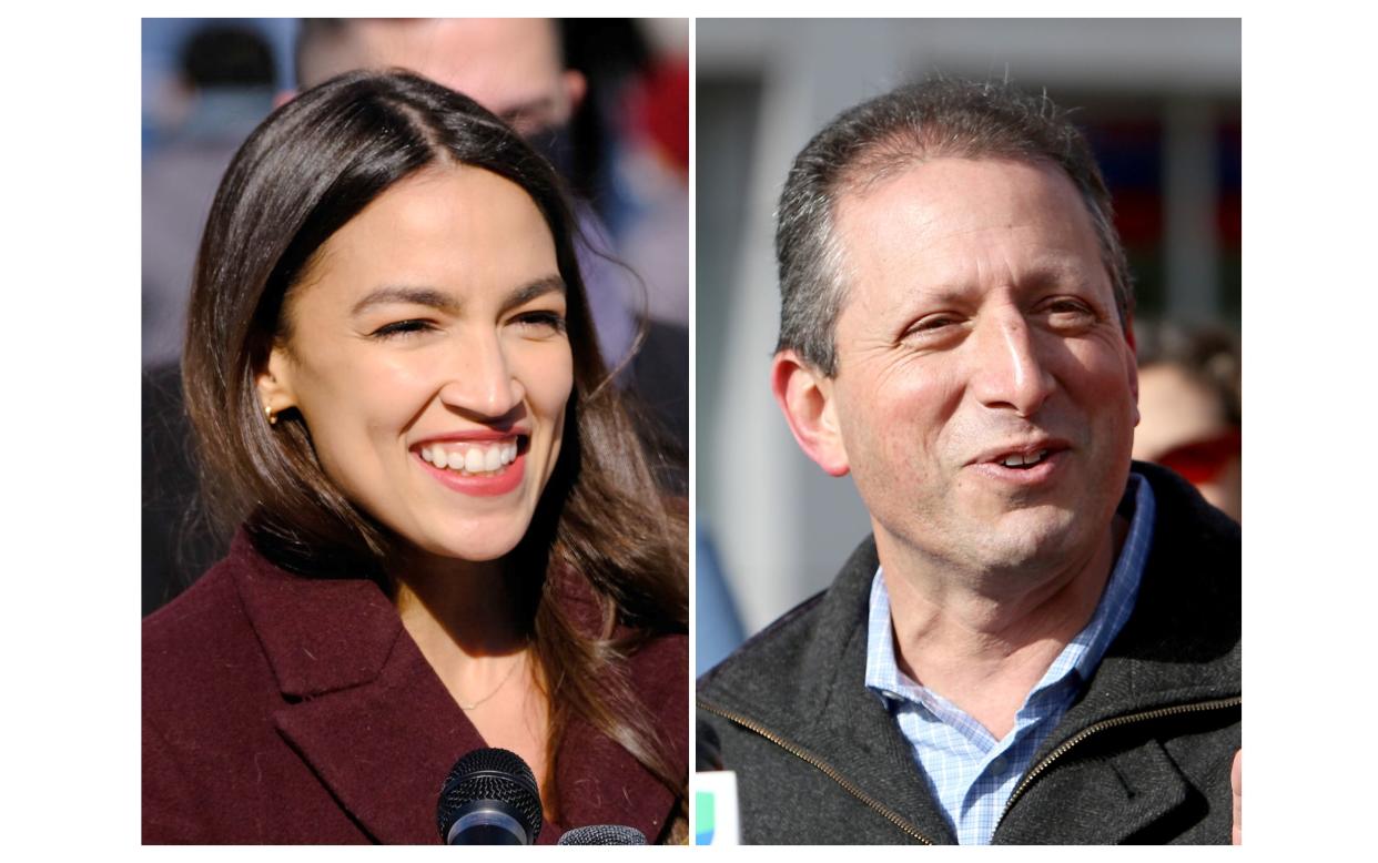 Rep. Alexandria Ocasio-Cortez and other progressive stars appear in a new campaign ad for comptroller candidate Brad Lander. 