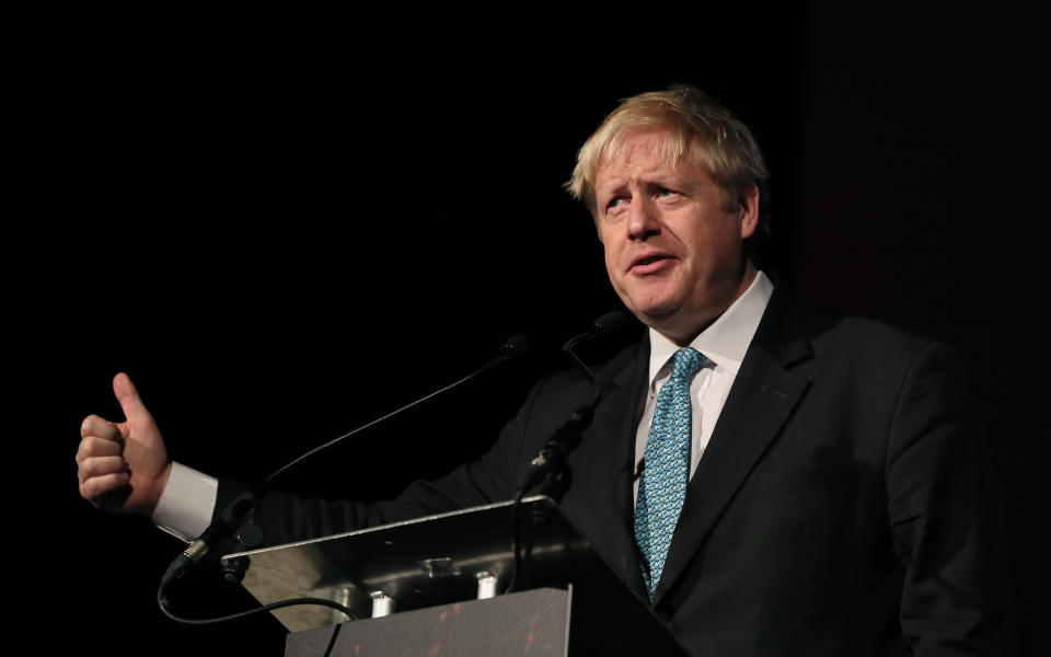 File photo dated 10/01/19 of former UK foreign secretary Boris Johnson speaking at the Pendulum Summit at the Dublin Convention Centre last month, a speech for which he was paid more than ??51,000.