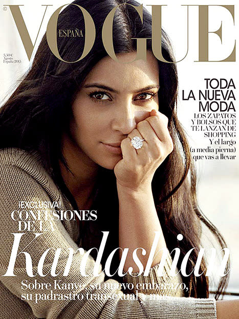 Kim Kardashian on the Cover of Vogue Spain, August 2015