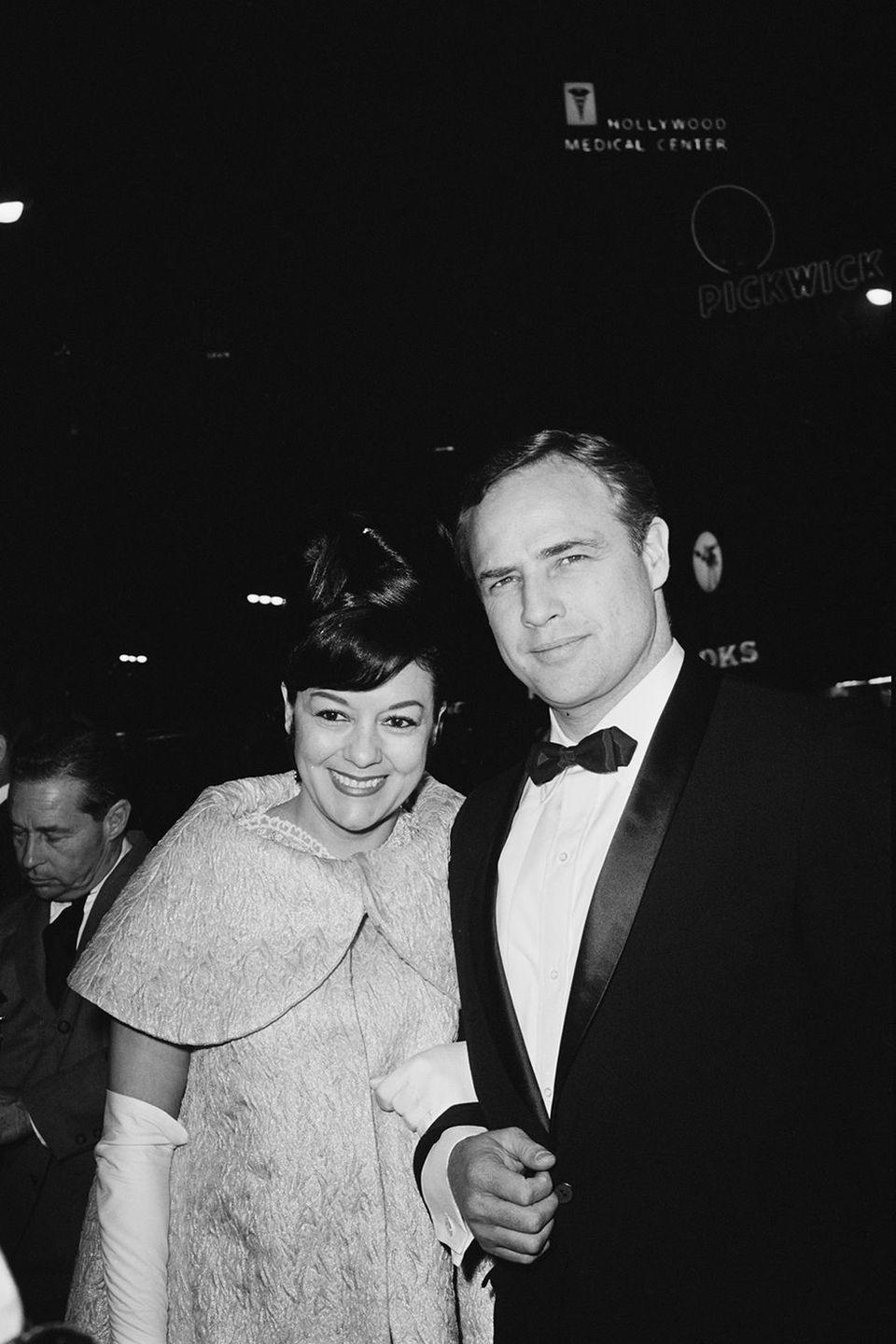 1960: Marlon Brando and Movita Castaneda