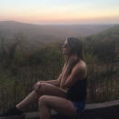 “I’ve found nature. It smells delicious,” captions Ashley Greene on this mountainous view of the Ozarks. 