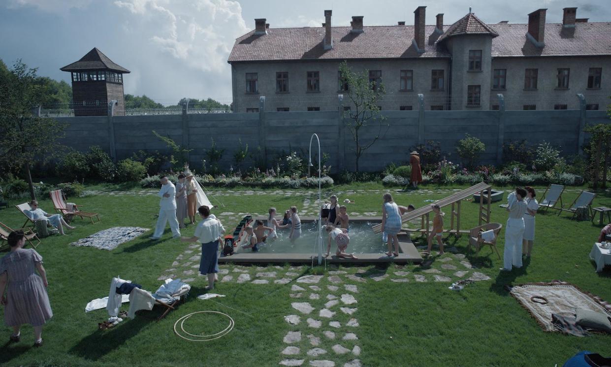 <span>The Höss family in their lovingly tended garden nextdoor to Auschwitz in The Zone of Interest.</span><span>Photograph: Courtesy of A24</span>