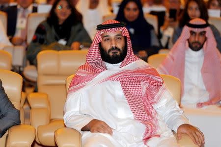 Saudi Crown Prince Mohammed bin Salman, attends the Future Investment Initiative conference in Riyadh, Saudi Arabia October 24, 2017. REUTERS/Hamad I Mohammed/Files