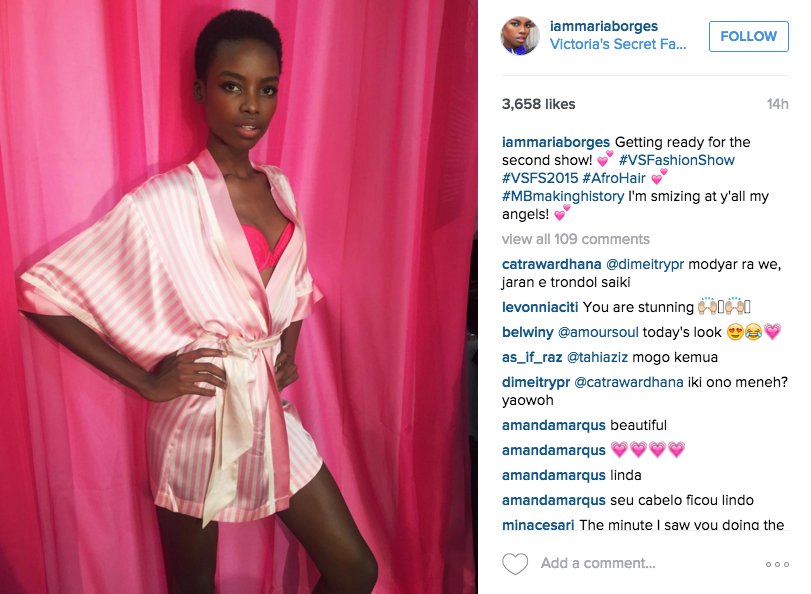This Model Just Brought Natural Hair to the Victoria's Secret Runway for the First Time