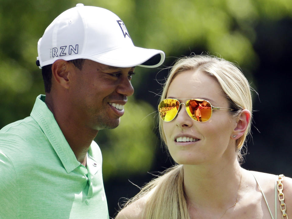 Lindsey Vonn hopes Tiger Woods gets his career going again. (AP Photo/Charlie Riedel)