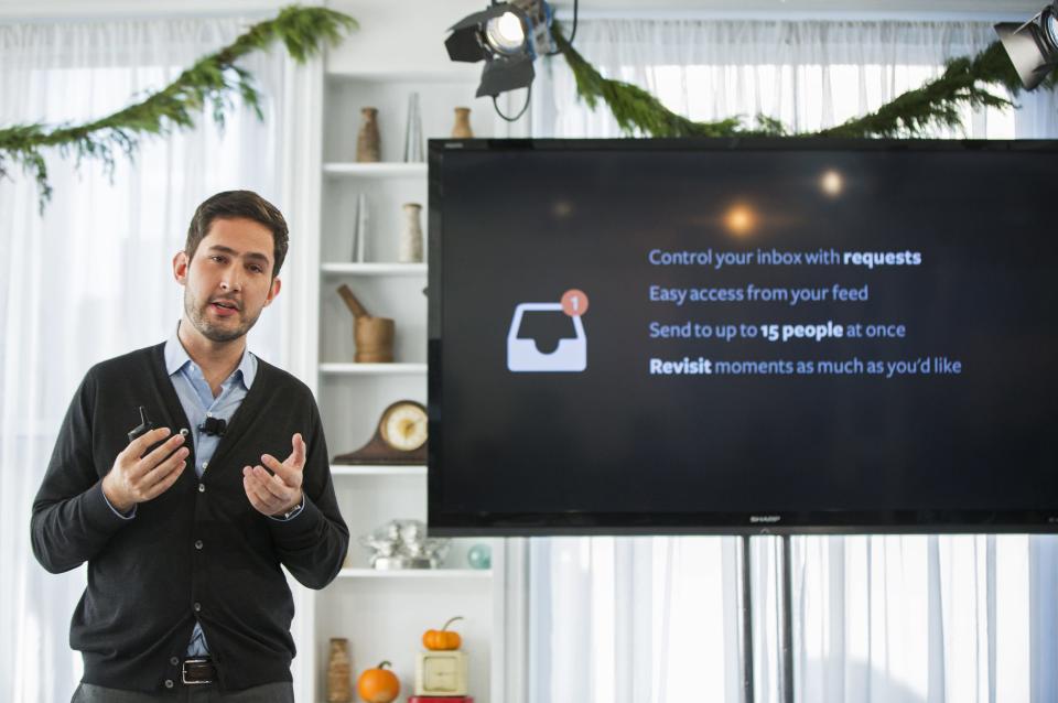 Instagram CEO and co-founder Systrom announces the launch of Instagram Direct in New York