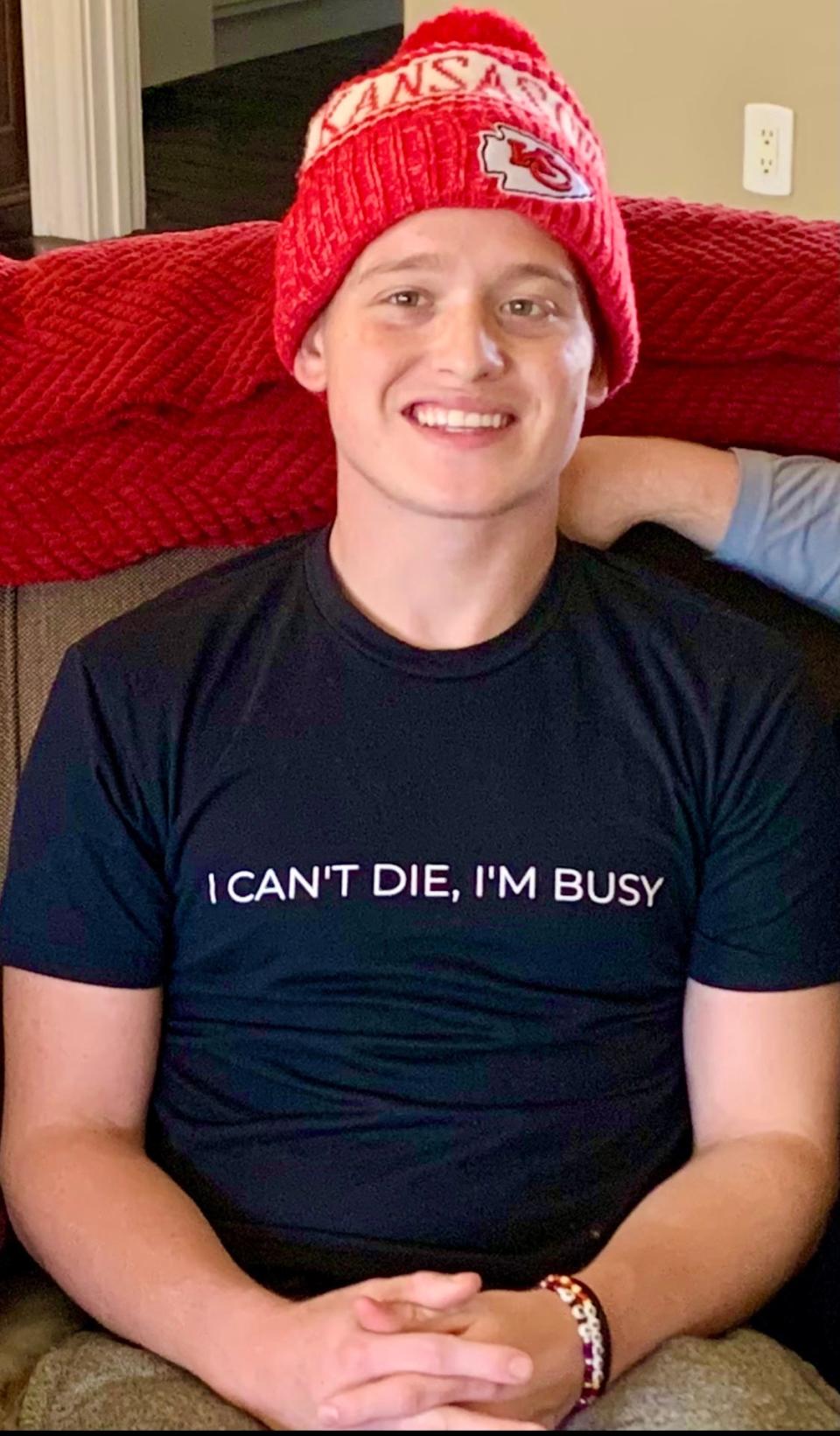 Brain tumor patient Jace Ward's personal motto was "I can't die. I'm busy."