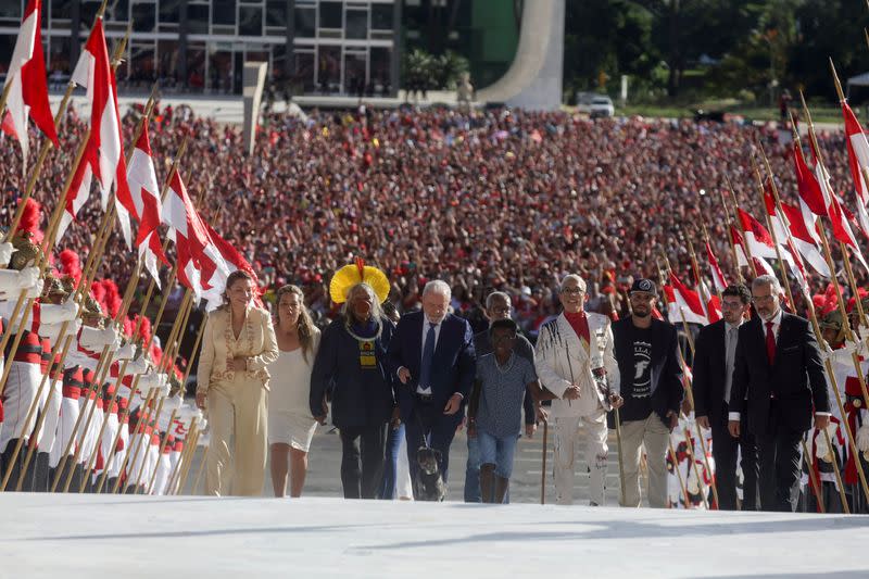 Luiz Inacio Lula da Silva takes office as Brazil's President in Brasilia