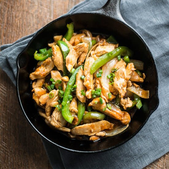 Maple-Bourbon Chicken Fajitas