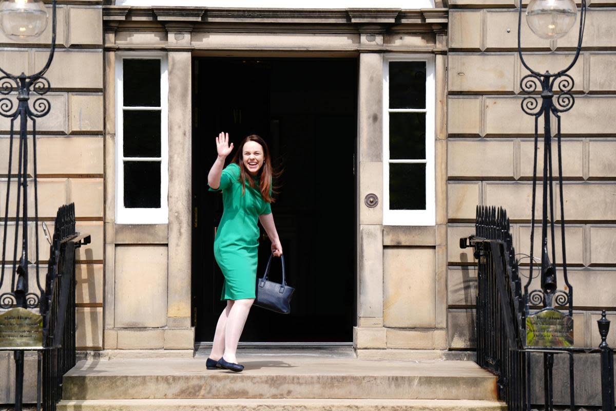 Kate Forbes entering Bute House <i>(Image: PA)</i>