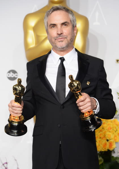 <p>En 2014 hizo historia al ser el primer mexicano en ganar un Oscar como Mejor Director y Mejor Montaje por “Gravity”.<br>(Photo by Jeff Kravitz/FilmMagic) </p>