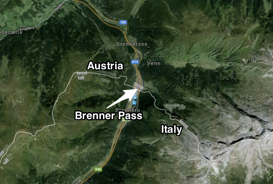 italy austria brenner pass