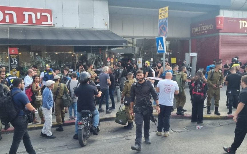 Aftermath of terror attack in Be'er Sheva