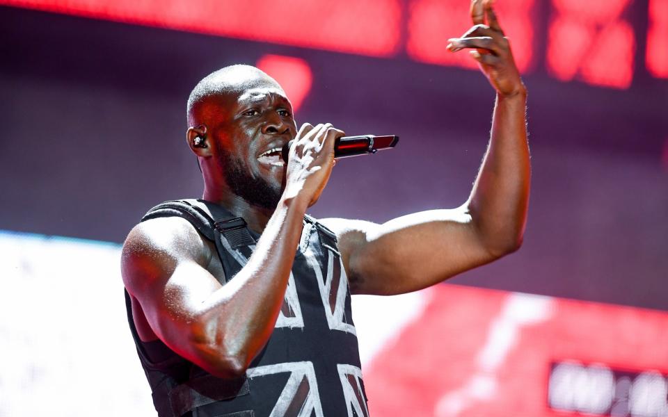 Stormzy on the Pyramid Stage in 2019: this show is said to have cost more to put on than any previous set