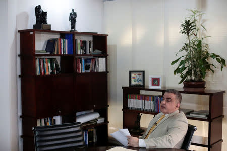 Venezuela's chief prosecutor Tarek William Saab speaks during an interview with Reuters in Caracas, Venezuela, September 7, 2017. REUTERS/Marco Bello