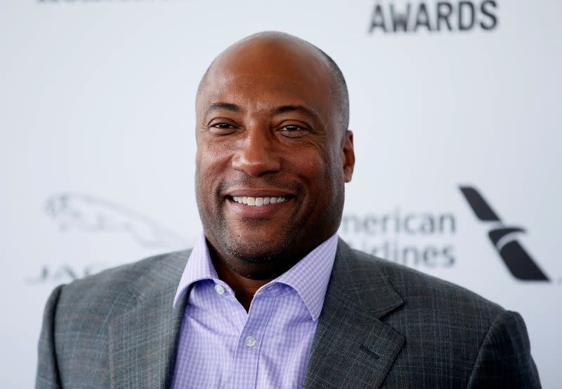 FILE PHOTO: Comedian Byron Allen arrives at the 31st Independent Spirit Awards in Santa Monica