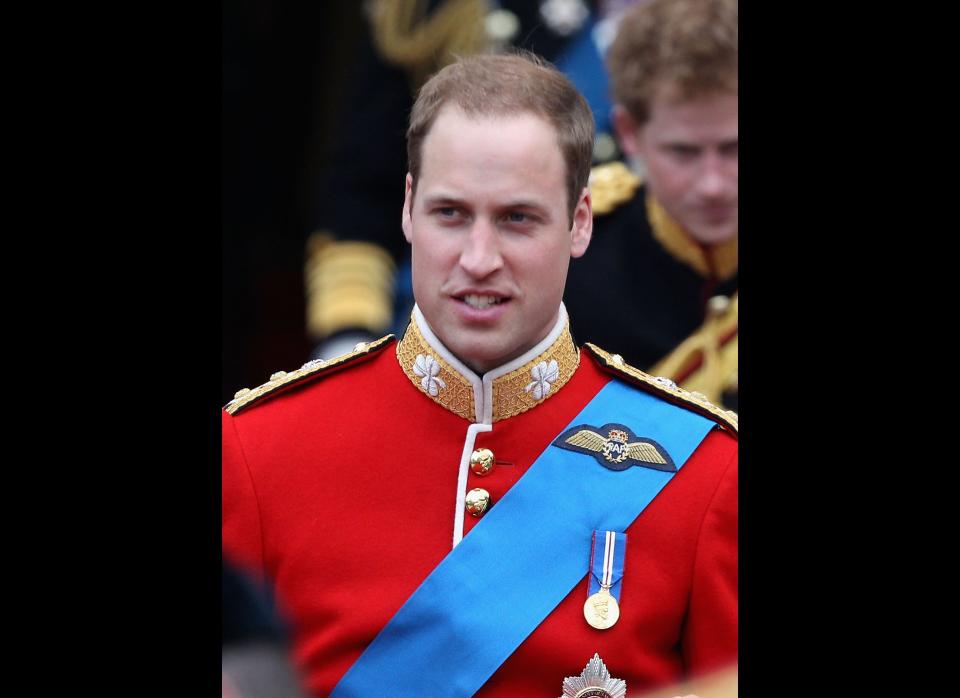 <a href="http://www.huffingtonpost.com/2011/03/31/prince-william-hair-balding_n_842956.html" target="_hplink">People were criticizing</a> Prince William's receding hairline.     (Getty photo)