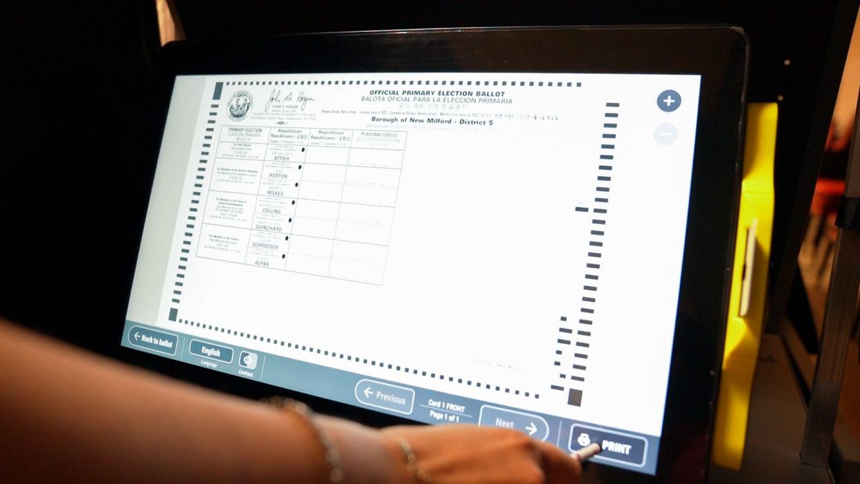 A look at the new electronic voting machines.