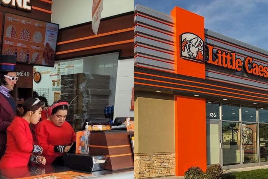 Se vuelve viral personal de Little Caesars disfrazados de Willy Wonka y Oompa Loompas