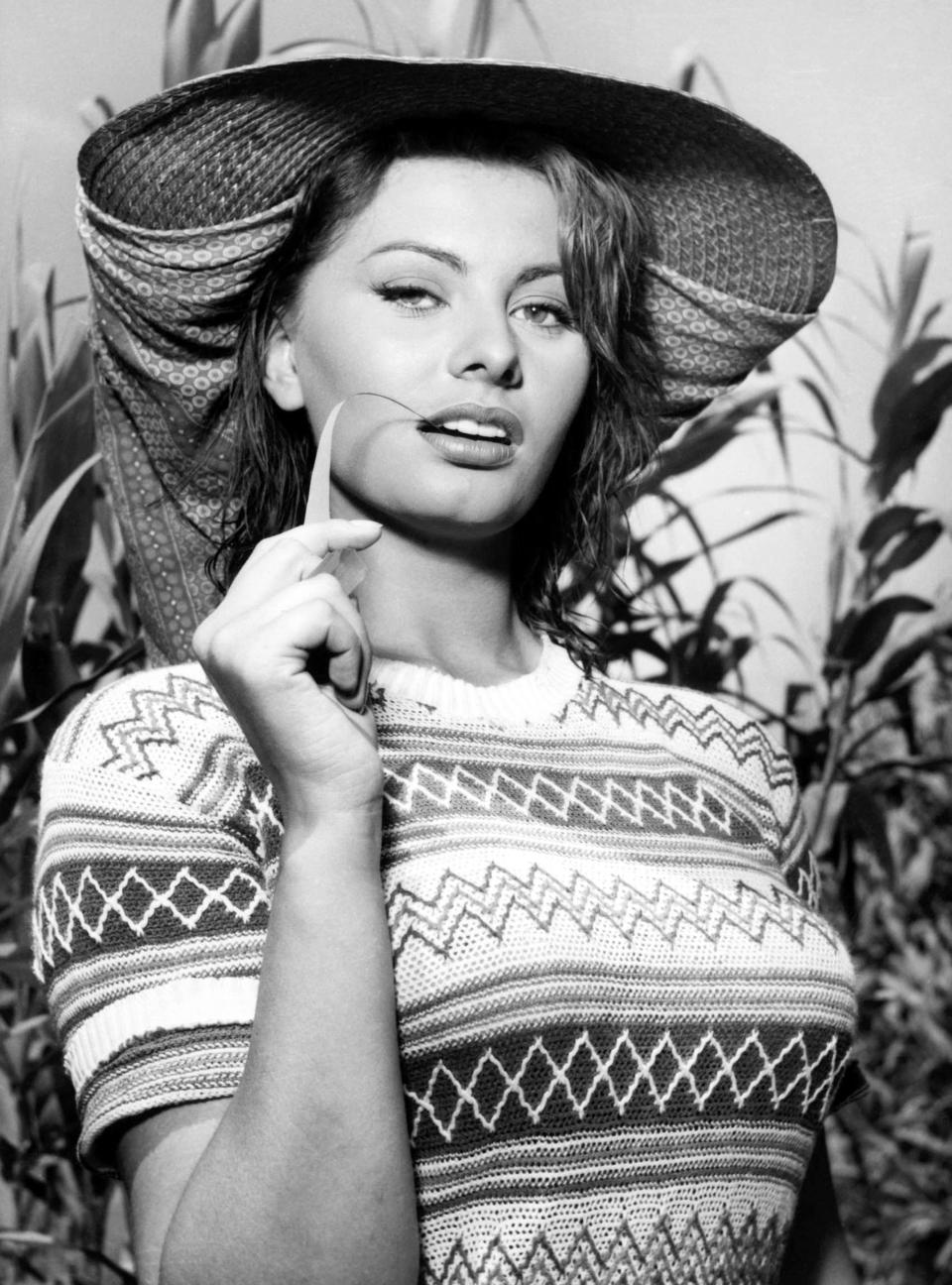 Sophia Loren in a scene from the 1954 movie "The River Girl."