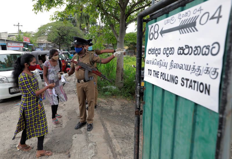 Sri Lankans vote in parliamentary election in Colombo