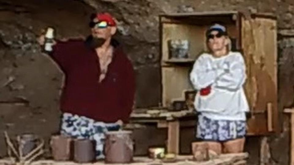 PHOTO: The National Park Service released stills of two suspects they are seeking to identify in an archeological theft it said occurred at Canyonlands National Park on March 23, 2024. (National Park Service)