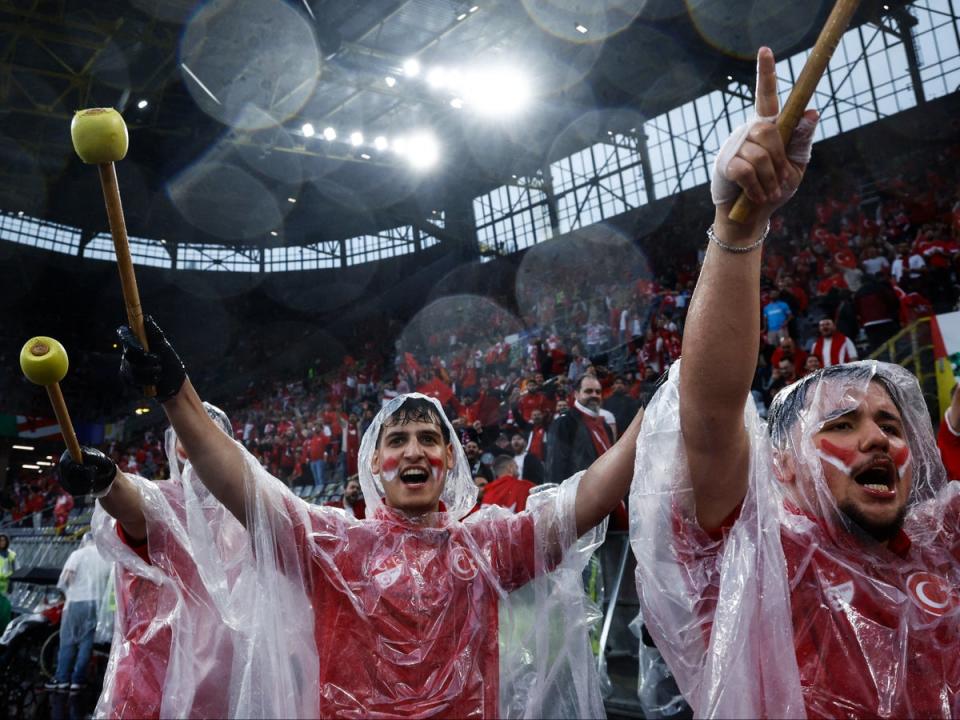 Turkey and Georgia fans (AFP via Getty Images)