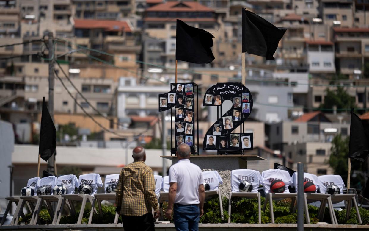 The photos of the 12 children and teens killed in a rocket strike on a football pitch in Israeli-occupied Golan Heights on Saturday